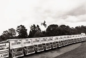 Core69 Prints: Stunts John Golly Goddard jumped over 15 trucks on a motorcycle