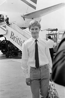 01095 Prints: Sub Lieutenant Ian Soapy'Watson arrives at Gatwick airport