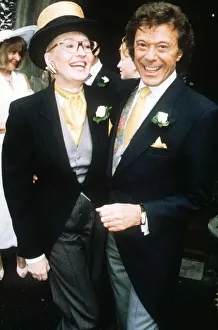 Sue Pollard Actress at a wedding with Lionel Blair dancer entertainer