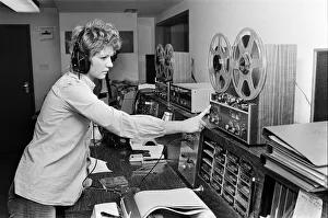 Sound Prints: Sue Todd, trainee journalist, pictured in Newsroom of BRMB Radio, Birmingham