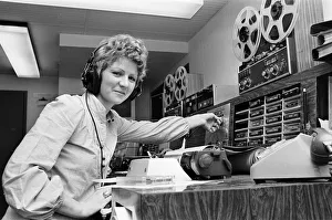 Sue Todd, trainee journalist, pictured in Newsroom of BRMB Radio, Birmingham