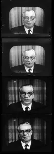 00016 Prints: Suez Crisis 1956 Anthony Eden speaking on television about the Suez situation