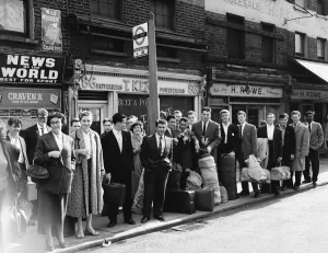 Dramatic Prints: Suez Crisis 1956 Army reservists who have been called up as aresult of the crisis