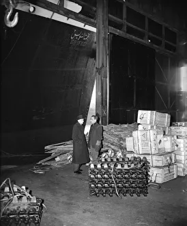 Suez Crisis 1956 British arms waiting to be shipped to Egypt for the Egyptian Army
