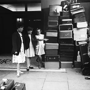 Suez Crisis 1956 British children evacuated from Egypt arrive at a hotel in London