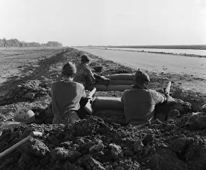 Suez Crisis 1956 The most forward positions of British troops near the Suez Canal