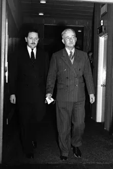 Suez Crisis 1956 General Glubb at London Airport on his return from the Middle East