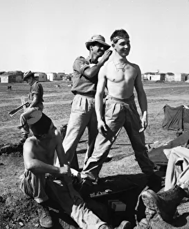 Ec Scan Prints: Suez Crisis 1956 Lance Corporal Charlie Oakshott of Tunbridge Wells gives Private