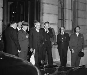 Suez Crisis 1956 Suez Conference at Lancaster House John Foster Dulles