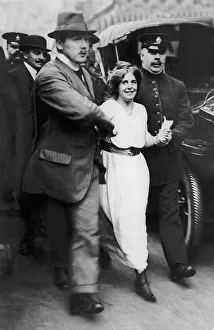 Rights Prints: Suffragette Annie Kenney Arrested by Police Officers Oldham cotton-girl Kenny