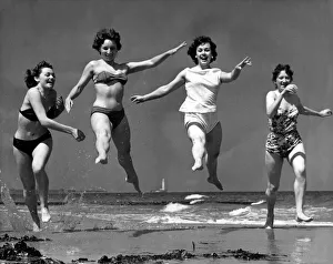 Summer is here. Dancers appearing at the Empire Theatre in Newcastle
