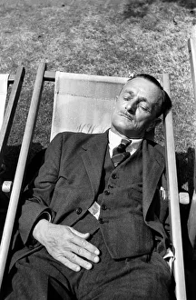 00012 Prints: Sun bathers and sleepers in Embankment Gardens, London. June 1952 C2972-003