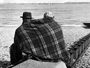 The sun shone on Dover but a cold north wind kept the visitors off the beach except for a