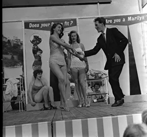 Sunday Pictorial Beach Beauty contest with Bruce Forysth at Torquay