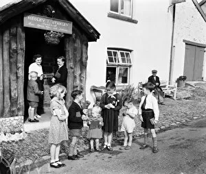 00661 Collection: Sunday school being held in a village pub in Alswear, Devon. 26th July 1953