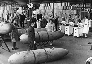 Bombs Prints: The Sunday shift at Burnley Aircraft Products factory during Second World War