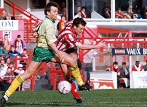 Sunderland 1-3 Bristol City, league match at Roker Park, Saturday 21st March 1992