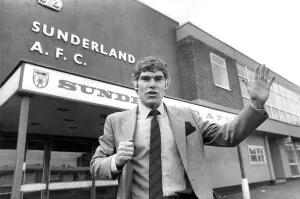 Sunderland Associated Football Club - Len Ashurst outside Roker Park