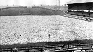 Sunderland Associated Football Club - Roker Park covered in straw 23 January 1964