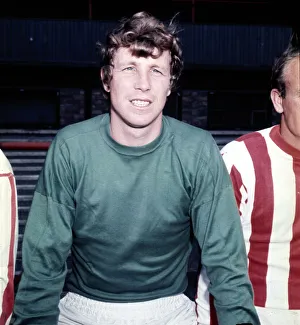 Sunderland goalkeeper Jim Montgomery in pre season training session July 1969