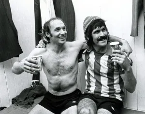 00247 Prints: Sunderland v Portsmouth Football April 1976 Robson