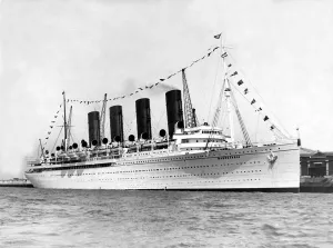 The super liner Mauretania in 1935