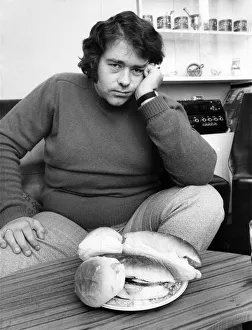 Overweight Prints: Super-slimmer Charles, ruefully looking at the sort of snack he used to tackle before he