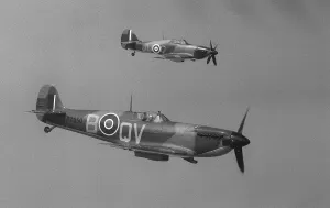 Supermarine Spitfire and Hawker Hurricane Aircraft May 1978 of the Battle of