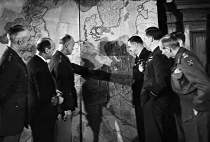 Supreme command allied expeditionary force meeting at allied headquarters