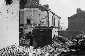 A surface air raid shelter that survived following a direct hit on the nearby house at an