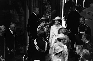 SUSAN BARRANTES WITH PRINCESS DIANA AT THE WEDDING OF THE DUKE AND DUCHESS OF YORK
