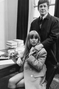 Susan George and Charles Bronson during filming together - 19th February 1969