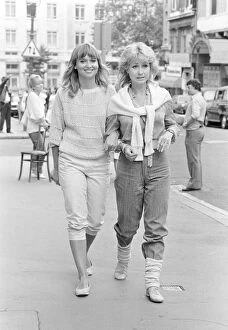 Images Dated 14th July 1982: Susan Penhaligon with Felicity Kendal July 1982 whilst she was filming a new