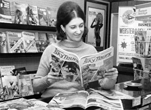 Agent Prints: Susan Slater pores over the holiday brochures in a Newcastle Travel Agency