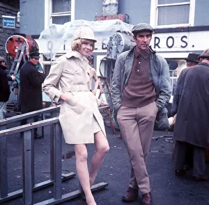 Susanah York Actress with actor Michael Craig on location for film Country Dance