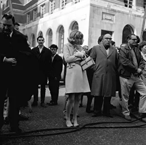 Men And Women Prints: Susannah York Actress, March 1966 feeling cold on location clutches a hot water
