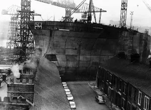 Swan Hunter shipyard were the biggest tanker is being built called the ESSO Northumbria