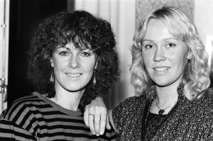 Abba Prints: Swedish pop group ABBA consisting of Agnetha Faltskog
