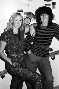 00470 Prints: Swedish pop group ABBA consisting of Agnetha Faltskog