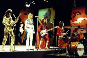 Sweet - Pop Group seen here during rehearsals for the BBC television programme Top