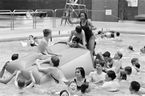 Child Playing Prints: In the swim E EYoungsters make a splash in this field sports centre drink the fourth