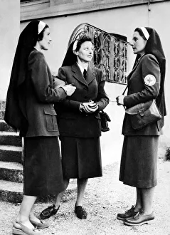 three of the ten Swiss Nurses sent by the international committee of the Red Cross to