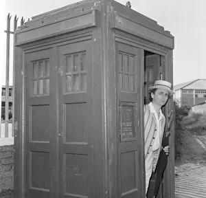 Sylvester McCoy as Doctor Who seen here filming at the Majestic Holiday Camp on Barry