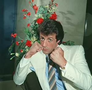 Cinema Prints: Sylvester Stallone, Actor in a photo shoot for The Daily Record in 1982