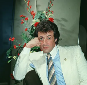 01009 Prints: Sylvester Stallone, Actor in a photo shoot for The Daily Record in 1982