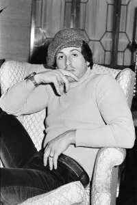Sylvester Stallone, american actor and writer in London to promote new film Rocky