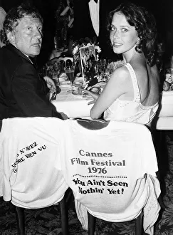 Erotic Prints: Sylvia Kristel Dutch actress with husband Hugo 1976 at Cannes Film Festival
