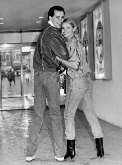 T. V. personality Anneka Rice and comedian Michael Barrymore. February 1986 P003698