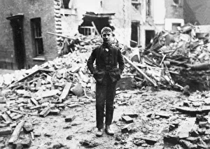 Great War Prints: T. Walden who escaped unharmed from the bombed houses in Kings Lynn