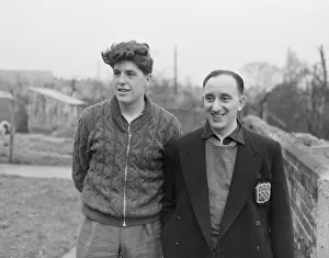 Table Tennis Prints: Table Tennis Birmingham 1st March 1952 Brian Kennedy -- Leeds R Benny